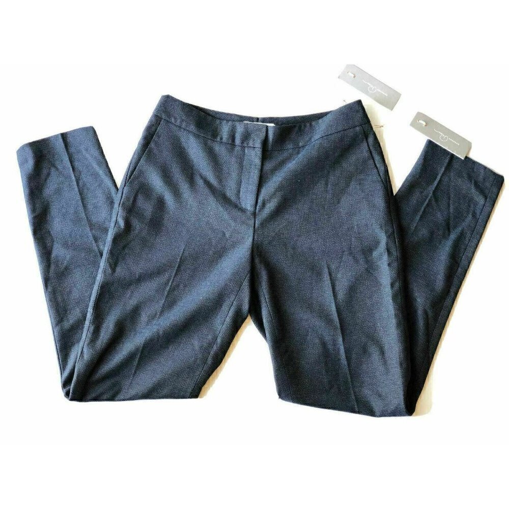 Emerson Rose Womens Blue Knit Twill Woven Ankle Slim Pants Trousers Size 6 - Picture 6 of 12